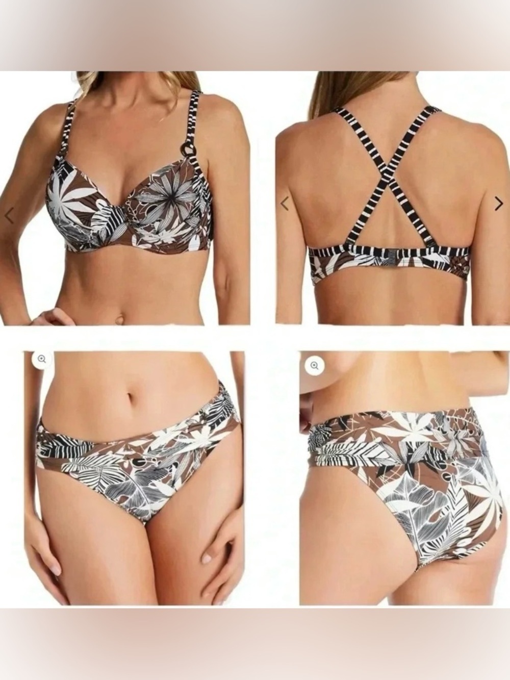 Bleu Rod Beattie Bold Moves Underwire Molded Swim Top and Sarong Hipster Bottom